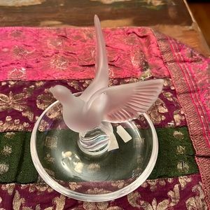 Lalique France Ring Holder Bird